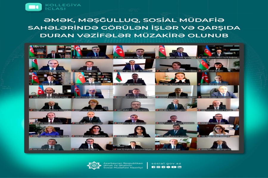 Əmək və məşğulluq, sosial müdafiə sahələrində görülən işlər, qarşıda duran vəzifələr müzakirə edilib