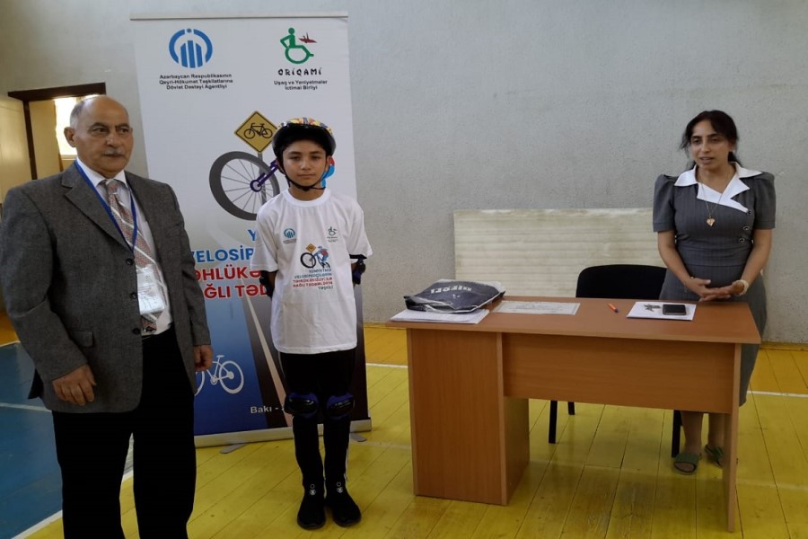Sabunçu rayonunda velosipedçilərin təhlükəsizliyi ilə bağlı tədbir keçirilib - FOTOLAR