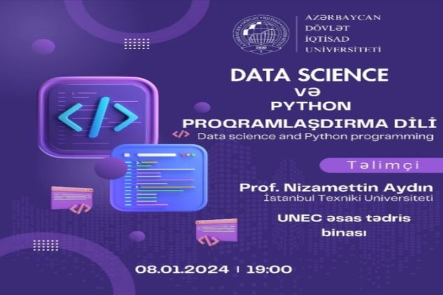 Data Science və Python proqramlaşdırma dili üzrə təlim proqramı keçiriləcək