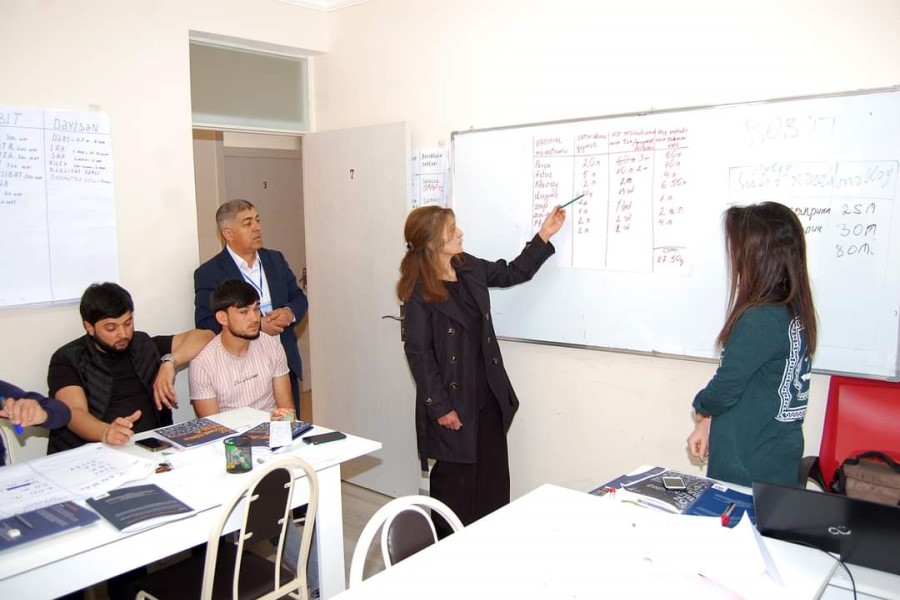 Şamaxıda “Məşğulluğa Dəstək layihəsi” iştirakçıları üçün biznes təlim keçirilib
