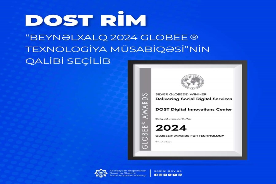 DOST RİM “Beynəlxalq 2024 Globee® Texnologiya