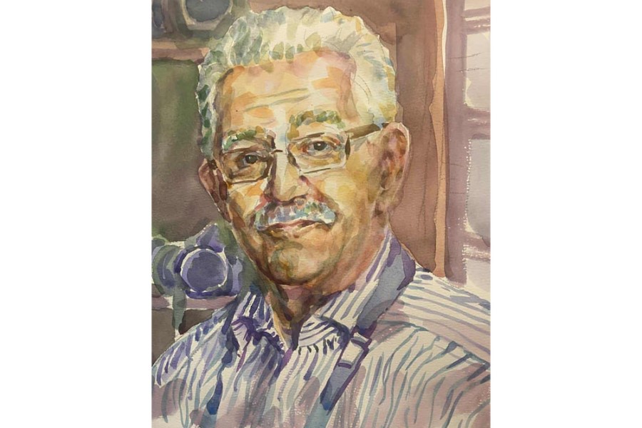 Baş həkim Əfqan Abdullayevdən maraqlı rəsm əsəri - FOTOLAR