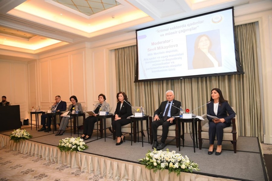 “İctimai sektorda qadınlar və müasir çağırışlar” adlı konfrans keçirilib - FOTO