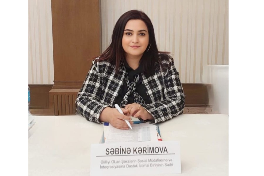 "Əlilliyi olan şəxslərin cəmiyyətə inteqrasiyasında QHT-lərin rolu danılmazdır" - Səbinə Kərimova