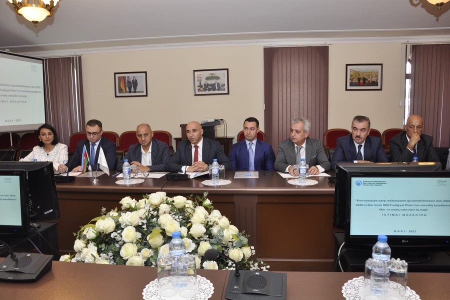 “Korrupsiyaya qarşı mübarizənin gücləndirilməsinə dair 2022-2026-cı illər üçün Milli Fəaliyyət Planı”nın icrası ilə bağlı müzakirələr aparılıb
