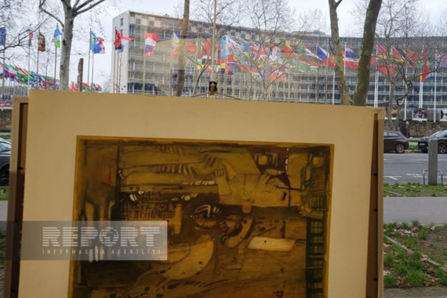 Parisdə azərbaycanlı rəssamın əsərləri nümayiş olunur