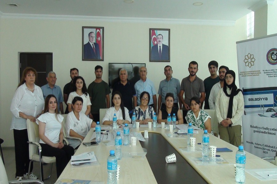 “Bələdiyyə fəaliyyətinin genişləndirilməsi” layihəsi çərçivəsində təlim keçirilib - FOTOLAR