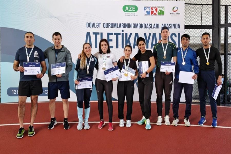 Fövqəladə Hallar Nazirliyinin əməkdaşları atletika yarışında yüksək nəticələr əldə ediblər - FOTOLAR
