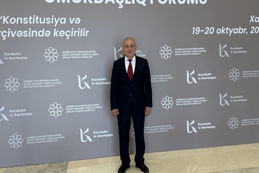 "Xankəndidəki QHT Forumu ölkə vətəndaş cəmiyyətinin yeni mərhələsidir"— Hafiz Səfixanov