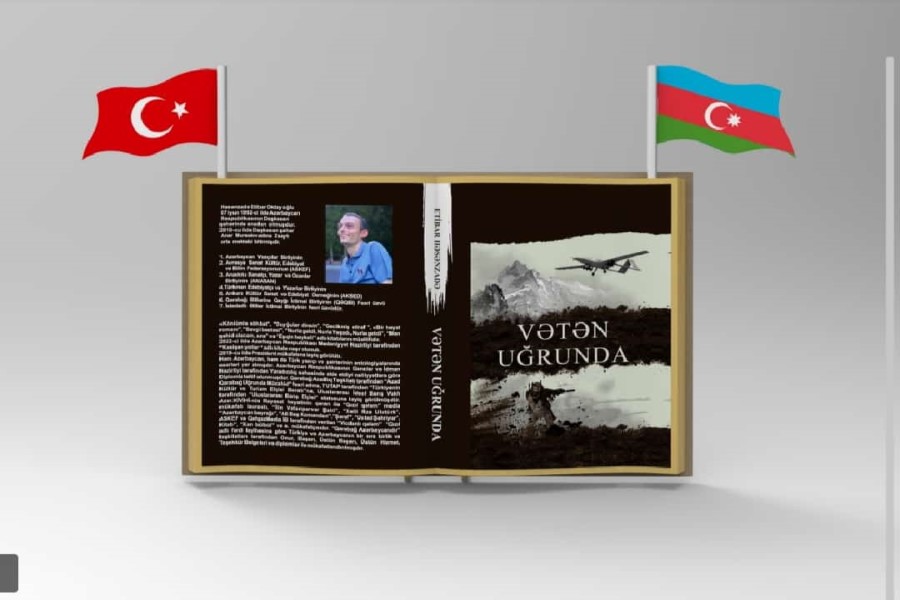 “Vətən Uğrunda” kitabının maketi Etibar Həsənzadəyə təqdim olunub - FOTOLAR