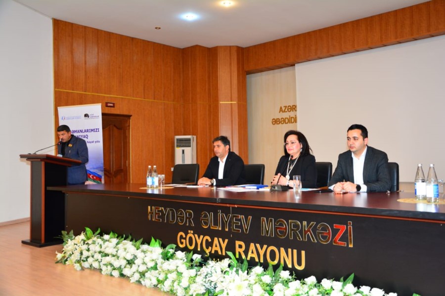 Göyçayda “Qəhrəmanlarımızı tanıyaq” kitabının təqdimatı keçirilib - FOTOLAR