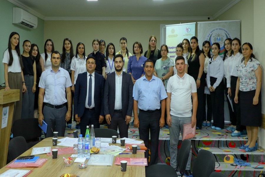 “Uşaqların təhlükəsizliyi və hüquqlarının müdafiəsində sosial xidmətlərin rolu” layihəsi uğurla başa çatıb - FOTOLAR