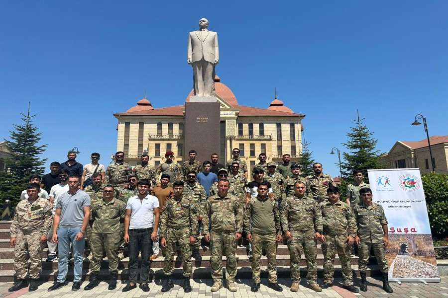 Quba rayonunda "Hüququndan keçən əsgər" istirahət düşərgəsinə start verilib - FOTO