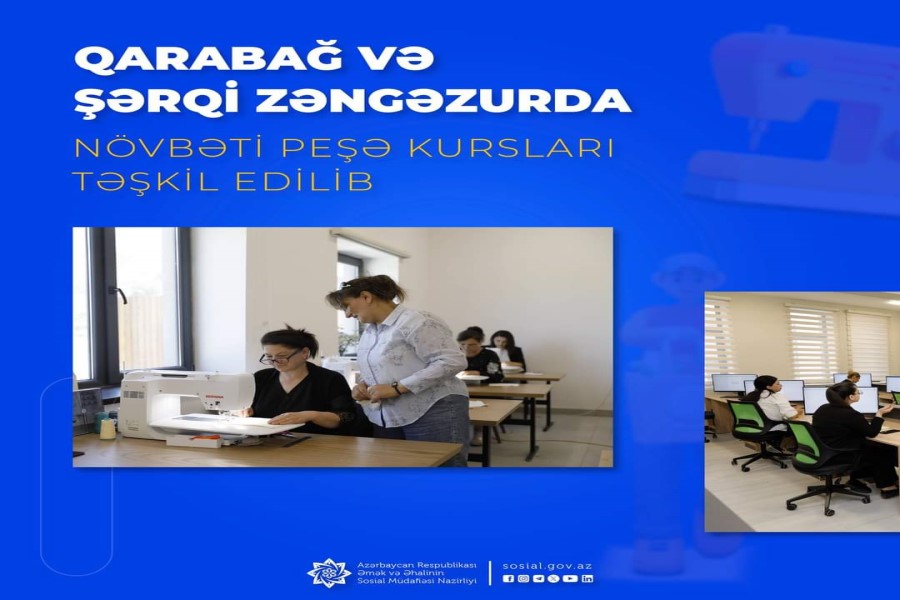 Qarabağ və Şərqi Zəngəzurda növbəti peşə kursları təşkil edilib