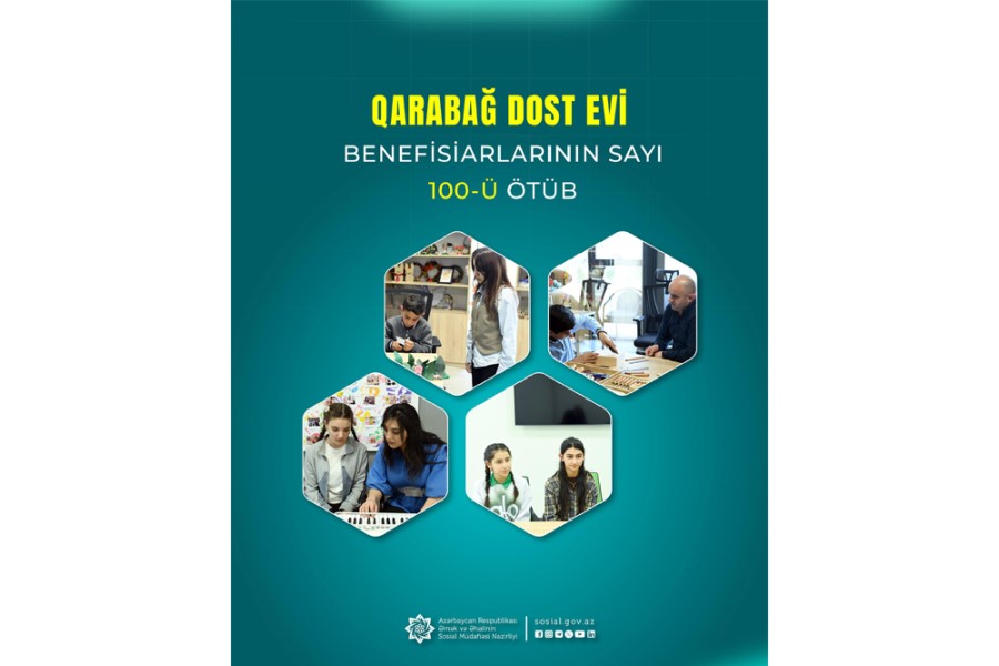 Qarabağ DOST Evi benefisiarlarının sayı 100-ü ötüb