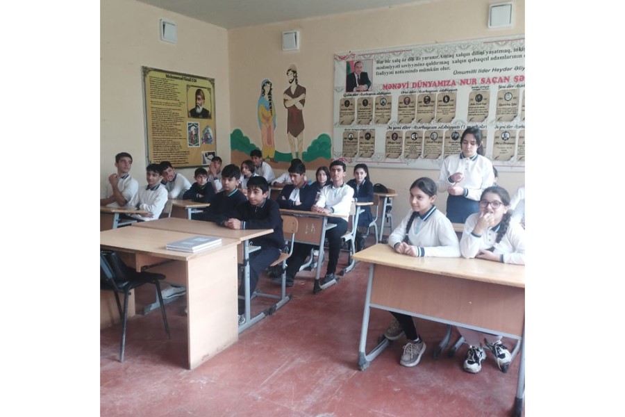 Abşeronda Uşaq Səfirlər Məclisinin təşəbbüsü ilə maarifləndirici təlimlər keçirilib - FOTOLAR
