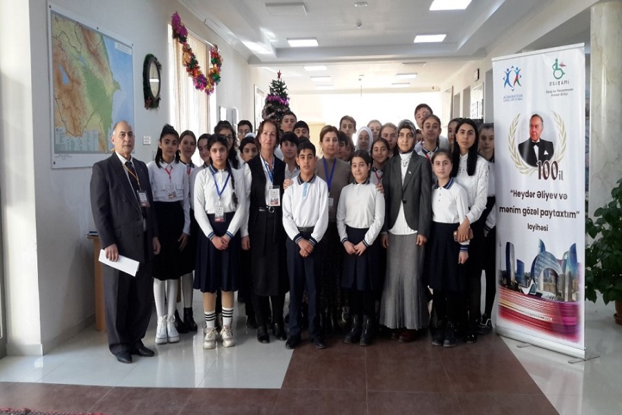“Heydər Əliyev və mənim gözəl paytaxtım“ layihəsinin icrası davam edir - FOTOLAR
