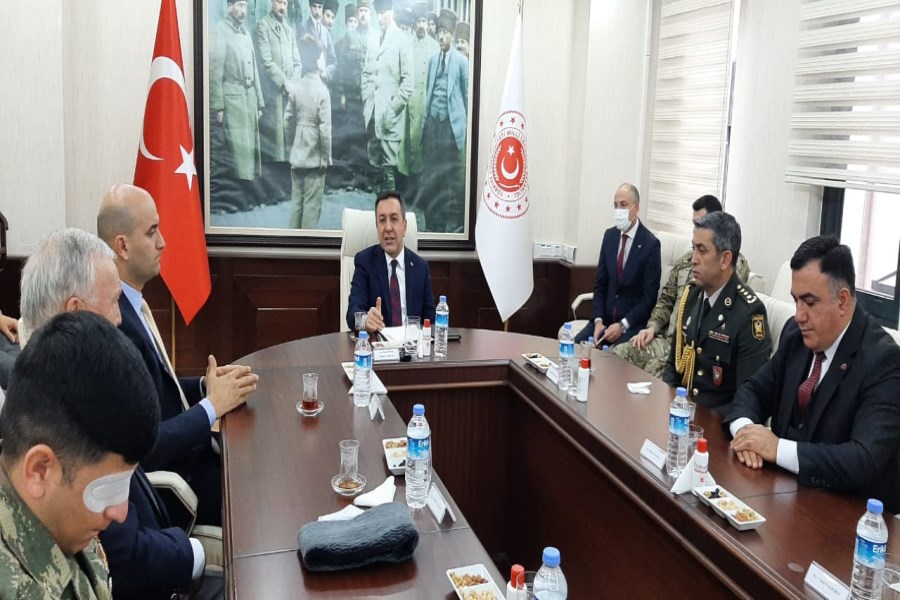Azərbaycanlı qazilər Türkiyə Milli Müdafiə Nazirliyində - FOTOLAR