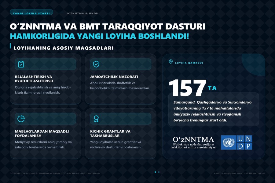 BMT-nin İnkişaf Proqramının əməkdaşlığı ilə yeni layihəyə start verilib