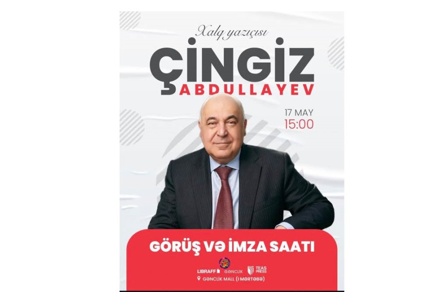 Xalq yazıçısı Çingiz Abdullayev oxucuları ilə görüşəcək