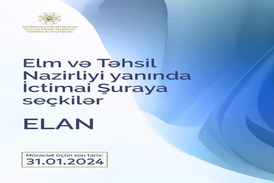 Elm və Təhsil Nazirliyi yanında İctimai Şuraya seçkilər davam edir