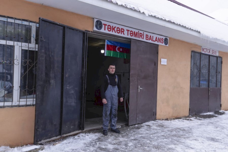 Qusarda müharibə veteranının atası və müharibə veteranı üçün yaradılmış təsərrüfatlara baxış keçirilib