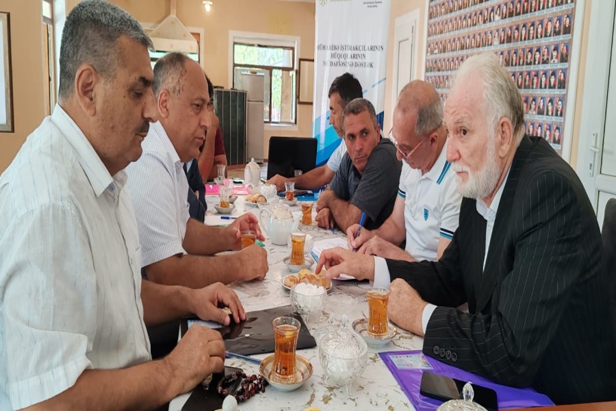 Cəlilabad rayonunda müharibə iştirakçıları üçün məlumatlandırma sessiyası keçirilib - FOTOLAR