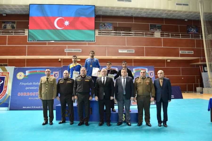 FHN-in qurumları arasında sərbəst güləş çempionatına yekun vurulub