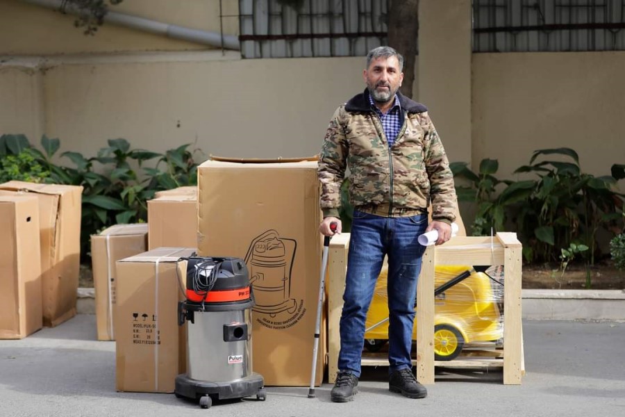 Daha bir qrup müharibə veteranı üçün kiçik bizneslər yaradılıb