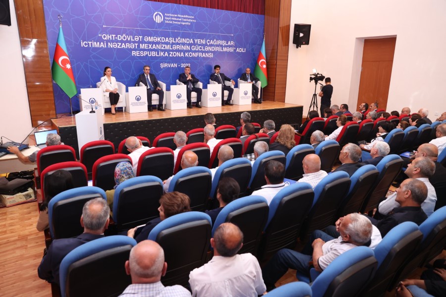 QHT-dövlət münasibətlərinə həsr olunmuş növbəti Respublika zona konfransı Şirvanda keçirilib - FOTOLAR