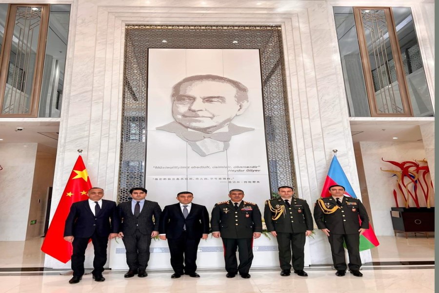 Azərbaycan Respublikasının müdafiə nazirinin Çinə səfəri davam edir