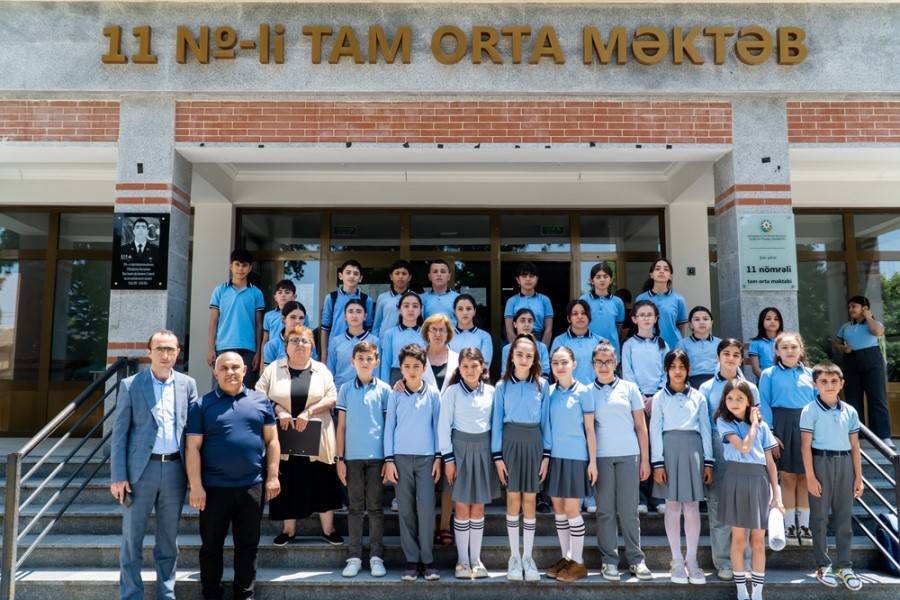 QHT Şəki şəhər 11 nömrəli tam orta məktəbində layihəni həyata keçirib - FOTOLAR