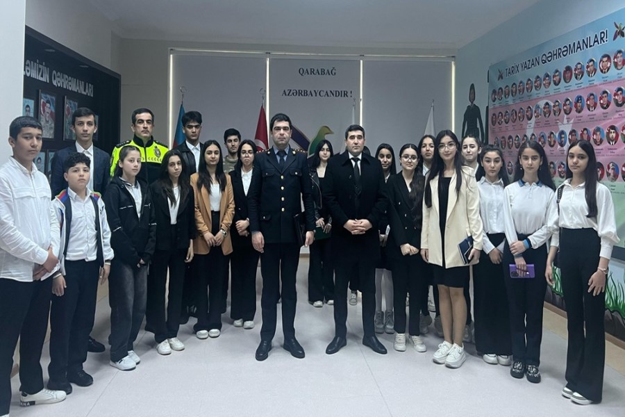 "Təhlükəsiz yollar etibarlı gələcəyin təminatçısıdır" adlı tədbir keçirildi - FOTOLAR