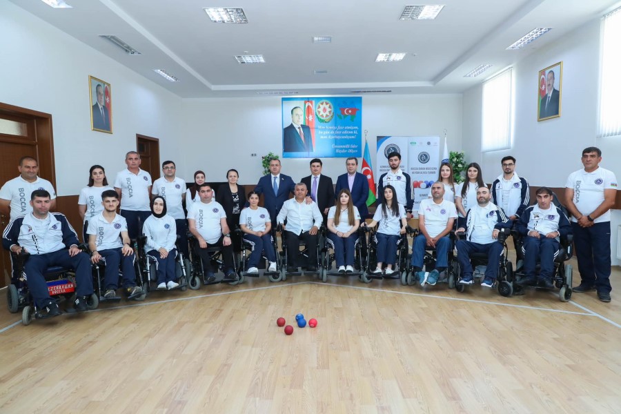 Vitse-spiker Adil Əliyev Boccia İdman Federasiyasını ziyarət edib - FOTO