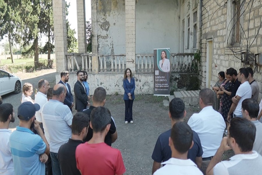 Deputatlığa namizəd Şəbnəm Səfərova Ağdam rayonunda seçicilərlə görüşlər keçirib - FOTOLAR
