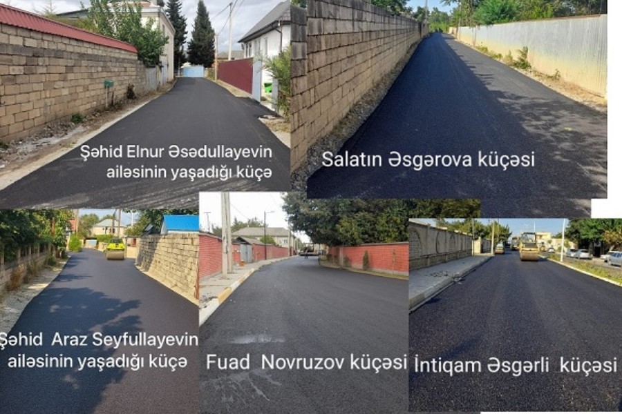 Masallıda küçələrin asfaltlanması davam edir