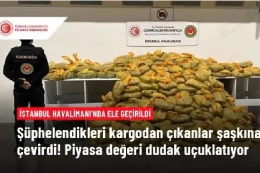 İstanbul hava limanında yarım tondan çox narkotik ələ keçirilib