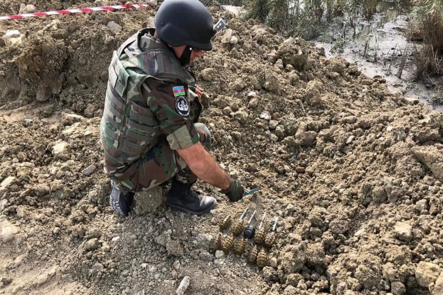 Abşeron rayonu, Masazır qəsəbəsi ərazisində hərbi sursatların aşkar edilib