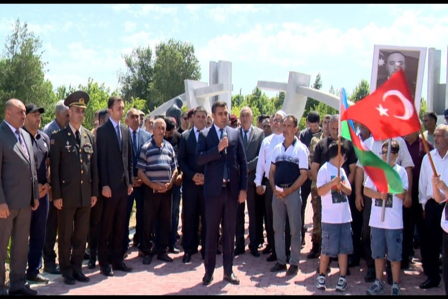 Şəhid mayor Vüsal Vəliyevin doğum günündə xatirəsi anılıb - VİDEO