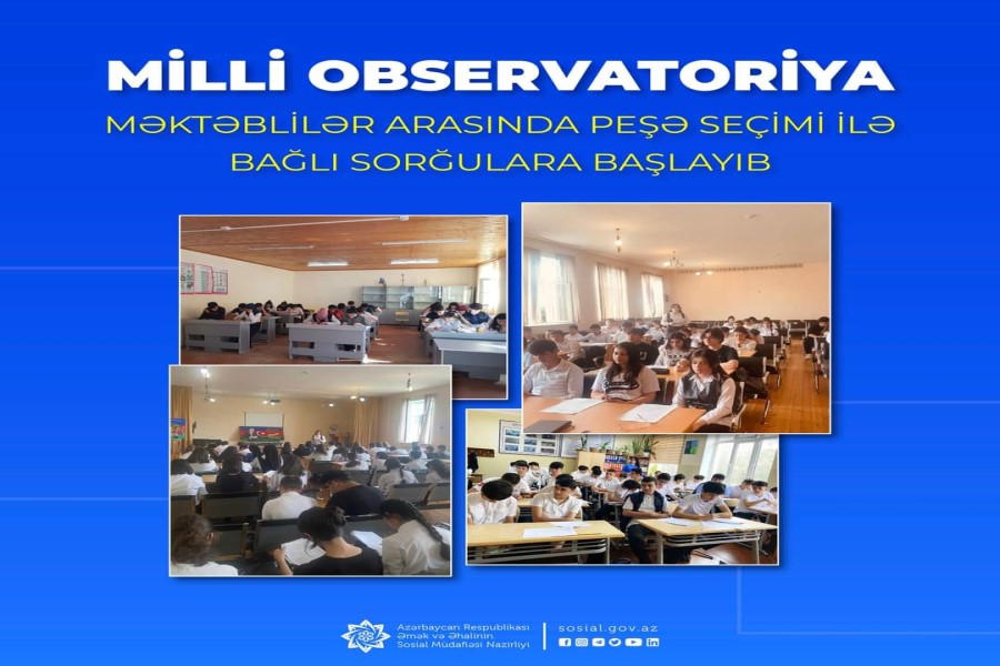 Milli Observatoriya məktəblilər arasında peşə seçimi ilə bağlı sorğulara başlayıb