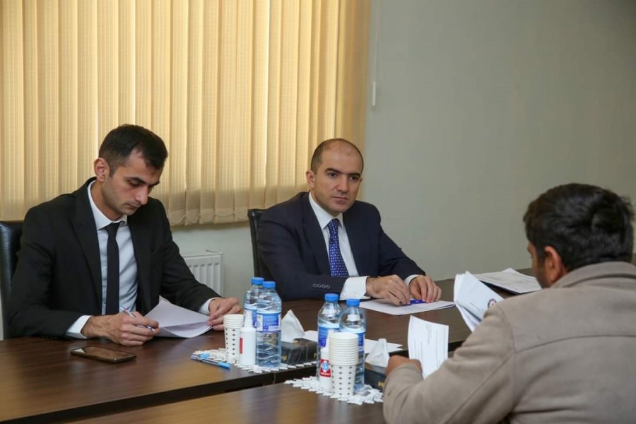 Nazirliyin Aparatının rəhbəri Fuad Musayev Siyəzən rayonunda vətəndaşları qəbul edib