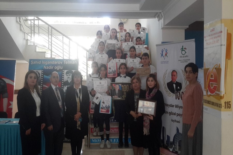 “Heydər Əliyev və mənim gözəl paytaxtım” layihəsinin icrası təhsil ocaqlarında davam edir - FOTOLAR