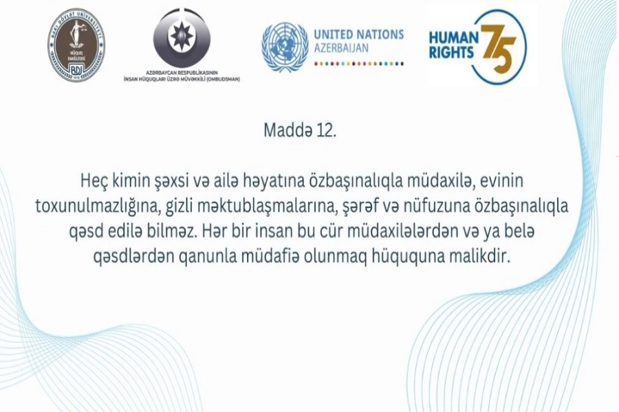 Hər bir insan belə qəsdlərdən qanunla müdafiə olunmaq hüququna malikdir – VİDEO