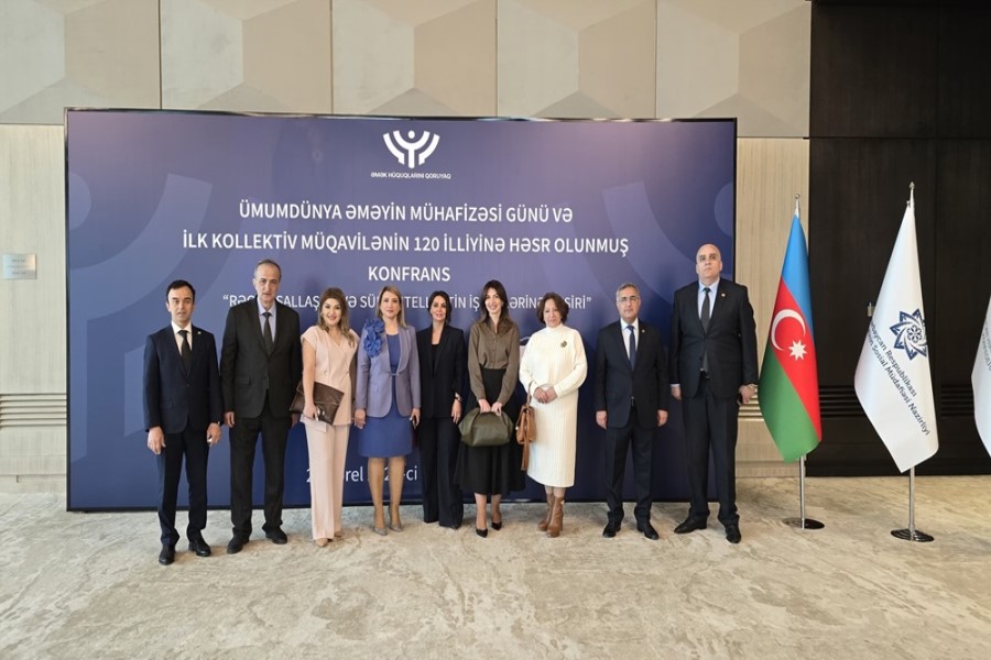 Mediasiya Şurasının üzvləri "Rəqəmsallaşma və süni intellektin iş yerlərinə təsirləri" mövzusunda konfransda iştirak edib - FOTOLAR