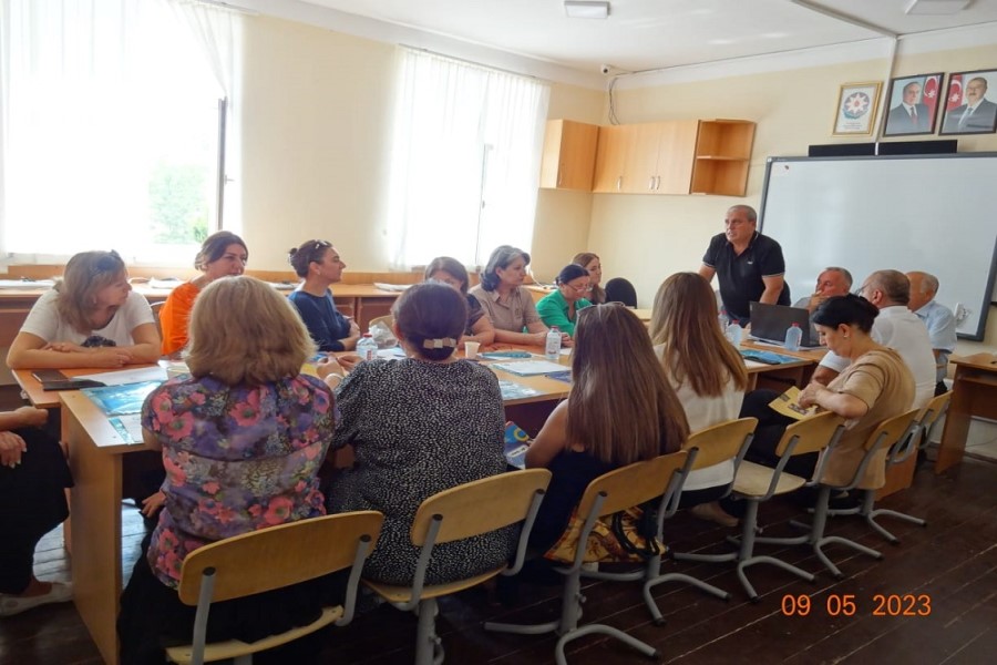 Xaçmaz şəhərində layihənin yekununa dair Dəyirmi Masa keçirilib - FOTOLAR