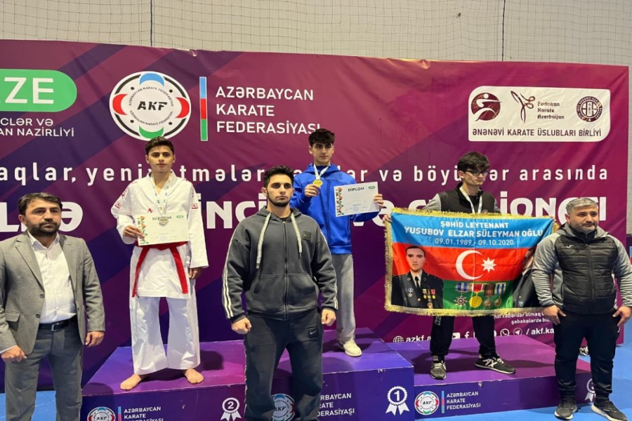 FHN-in karate komandasının qalib üzvləri ilə görüş keçirilib - FOTOLAR