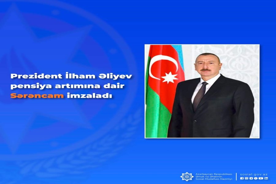 Əmək pensiyalarının indeksləşdirilməsi haqqında Azərbaycan Respublikası Prezidentinin Sərəncamı
