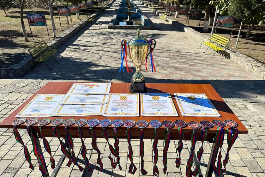 Hərbi qulluqçular arasında keçirilən atletika üzrə yarışlar başa çatıb