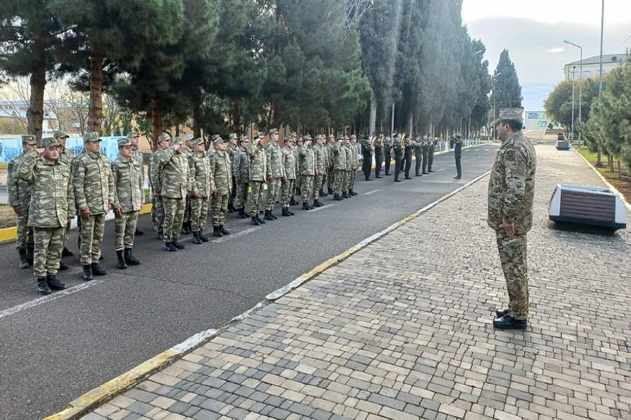 Hərbi qulluqçular arasında atletika üzrə yarışlara start verilib