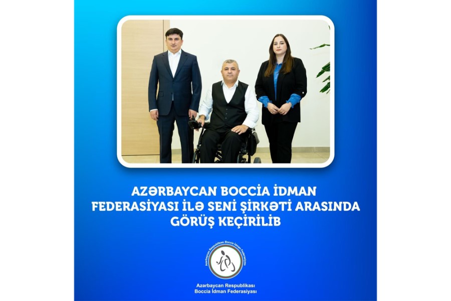 Boccia İdman Federasiyası ilə SENİ şirkəti arasında növbəti görüş keçirilib
